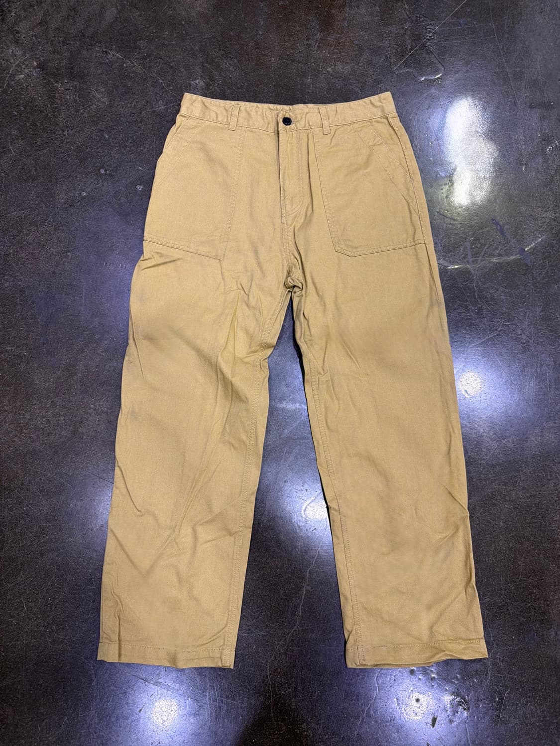 유니폼브릿지 퍼티그팬츠 레귤러핏 베이지 34 상품이미지1