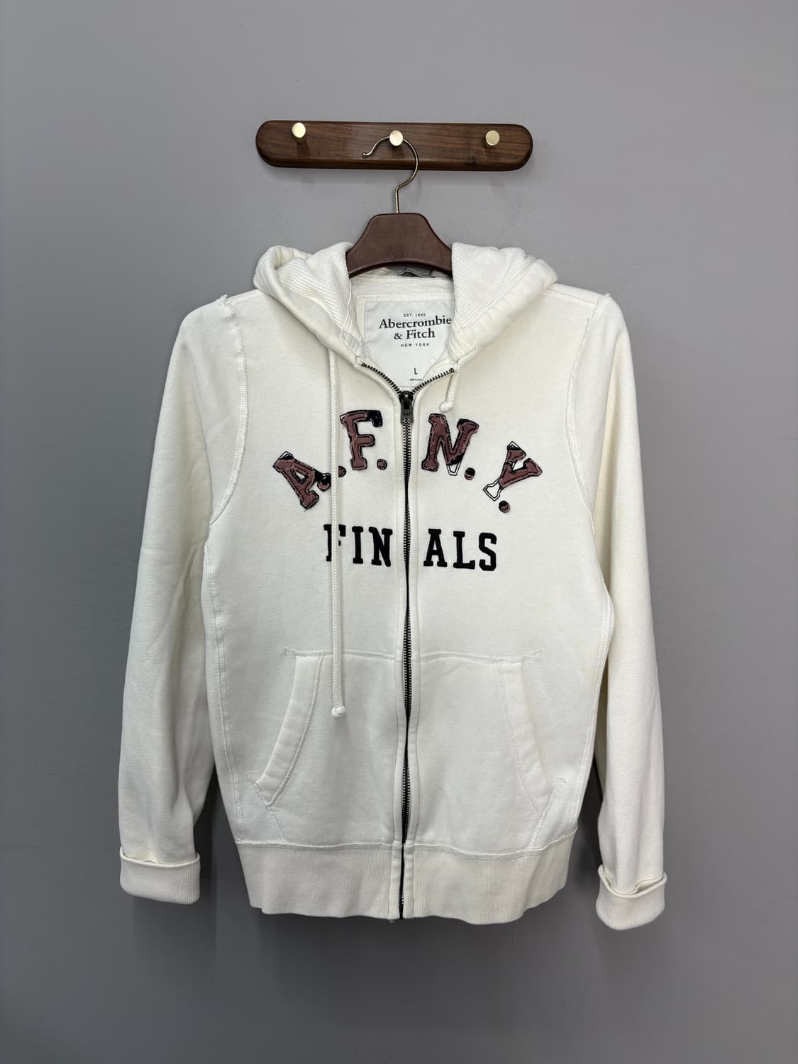 아베크롬비 y2k 센터로고 후드집업 A3684 상품이미지2