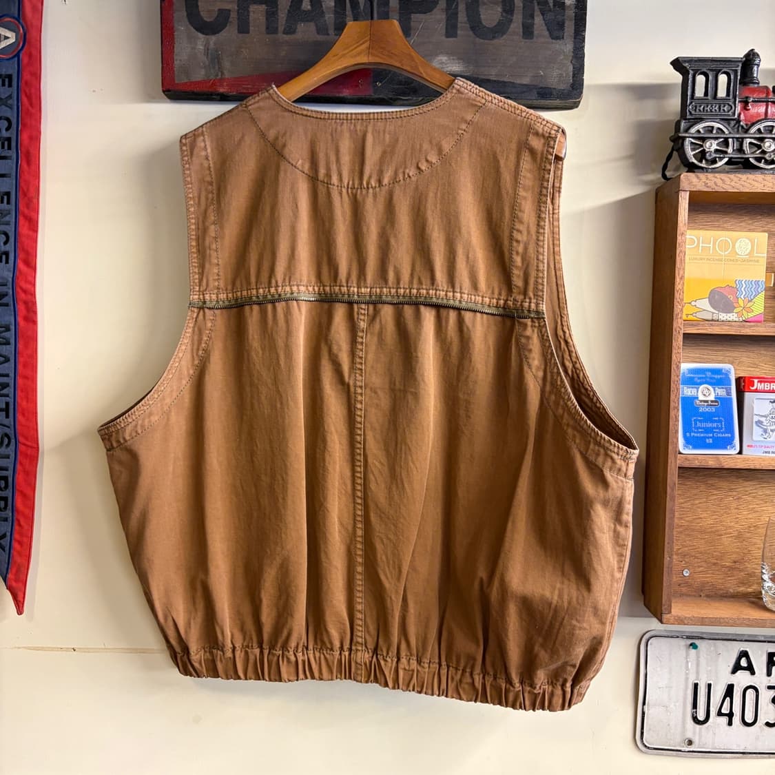 Vintage Work Vest Brown 상품이미지5