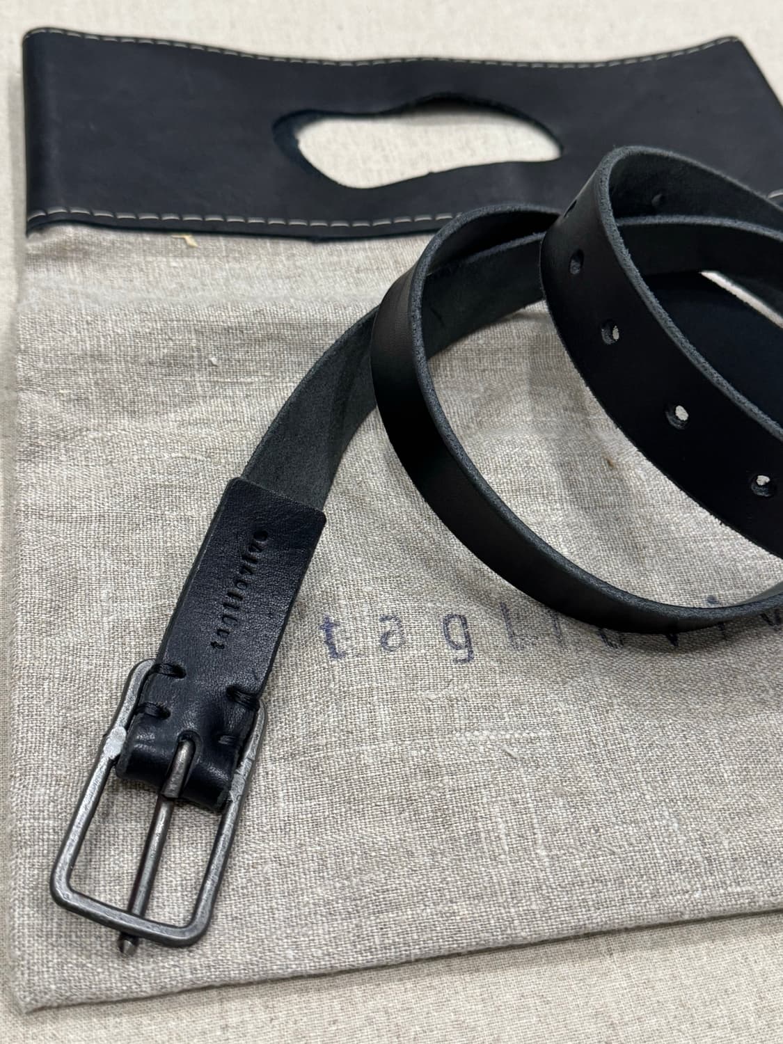 Tagliovivo 카프레더 핸드다이드 벨트 상품이미지4