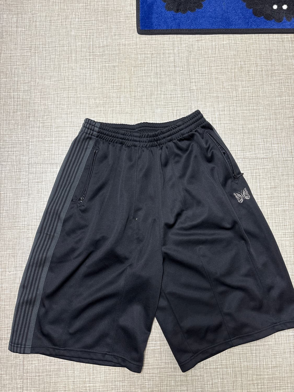 니들스 x LHP 트랙 쇼츠 폴리 스무스 블랙 상품이미지2