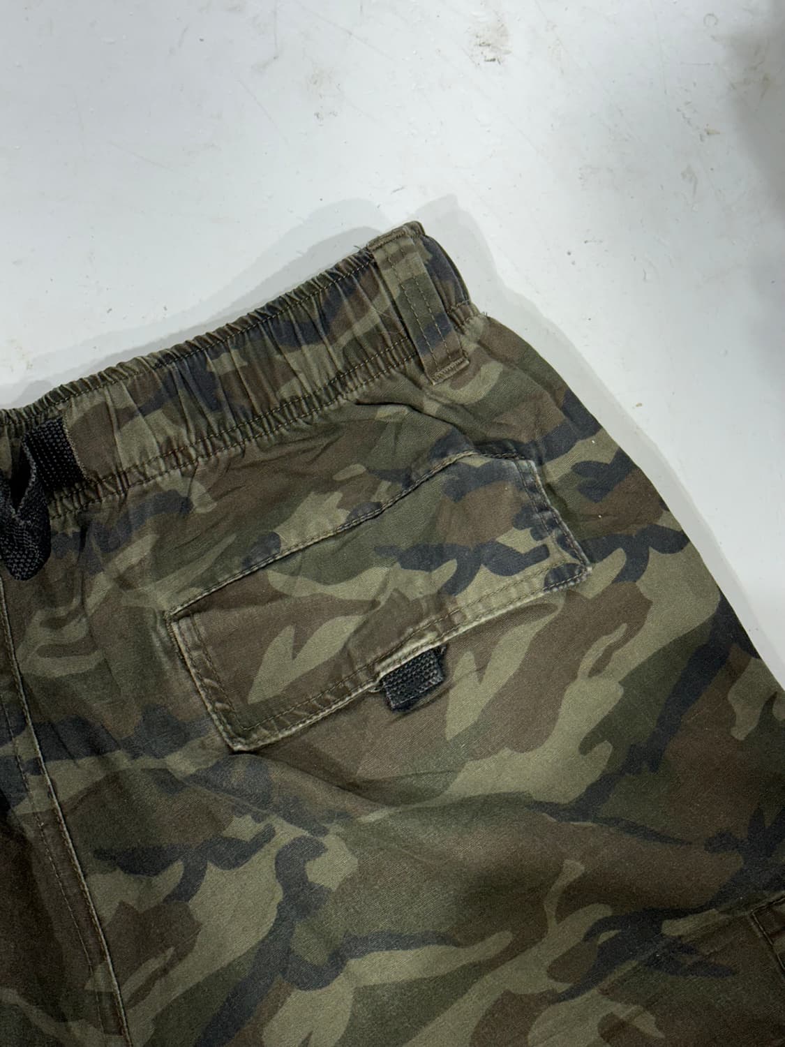 빈티지 밀리터리 카키 카모 와이드 카고 팬츠 M 상품이미지6