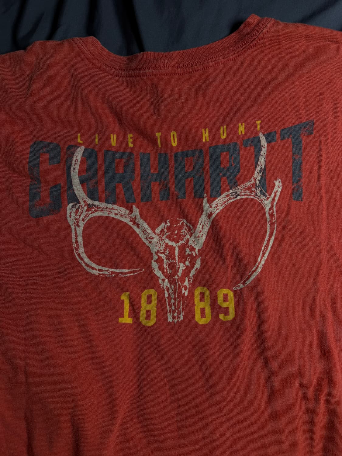 칼하트 반팔 Live to Hunt' 그래픽 티셔츠 상품이미지2