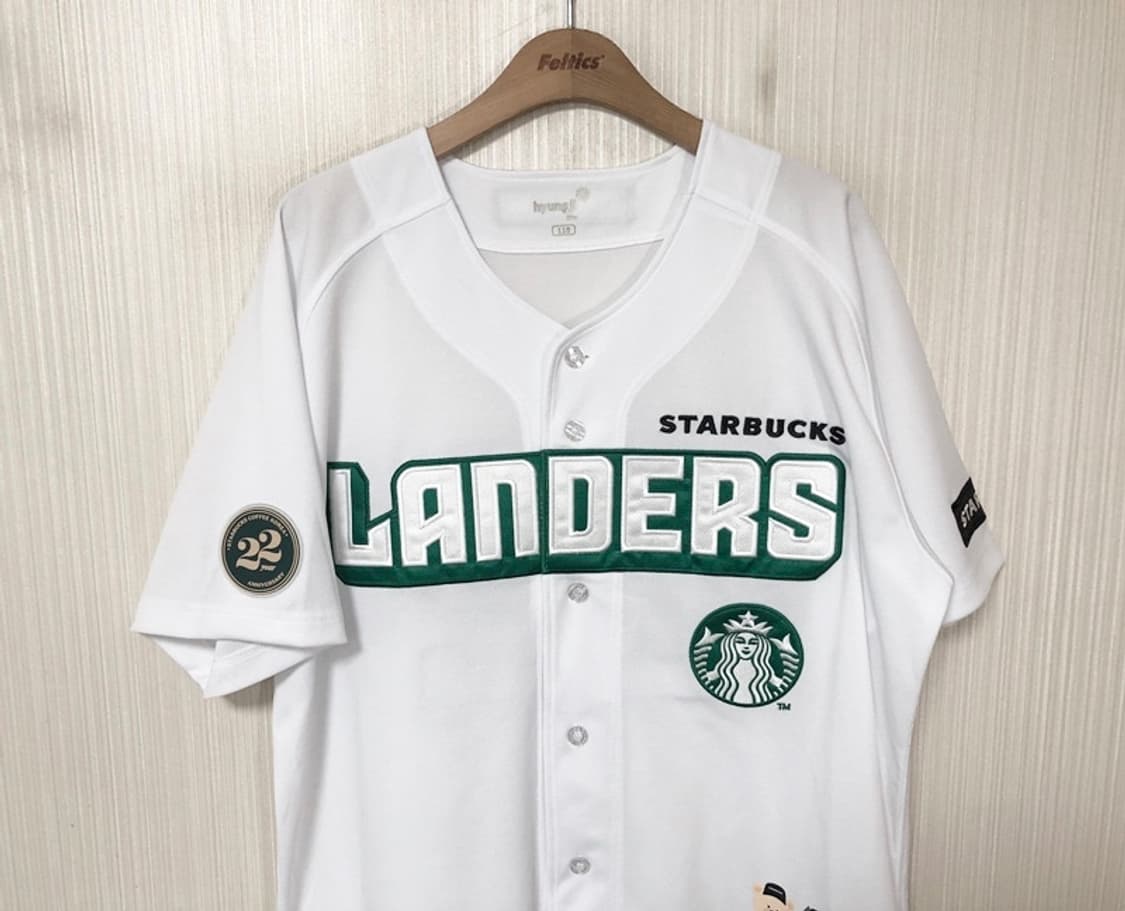 KBO SSG랜더스X스타벅스22주년 한정유니폼/져지 110 상품이미지2