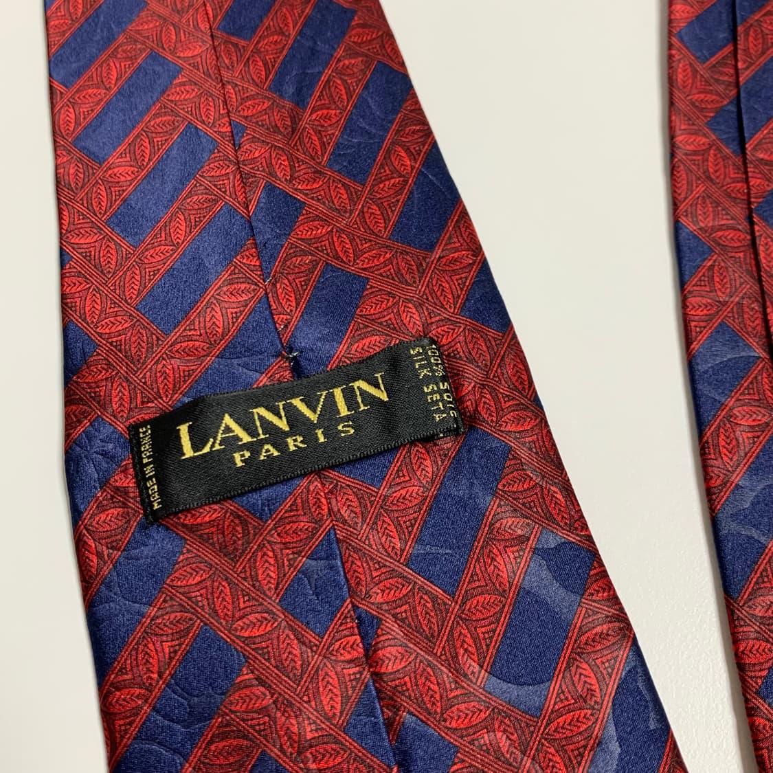 랑방(LANVIN) 기하학적패턴 명품넥타이 택 달린 미품 A+등급 상품이미지6