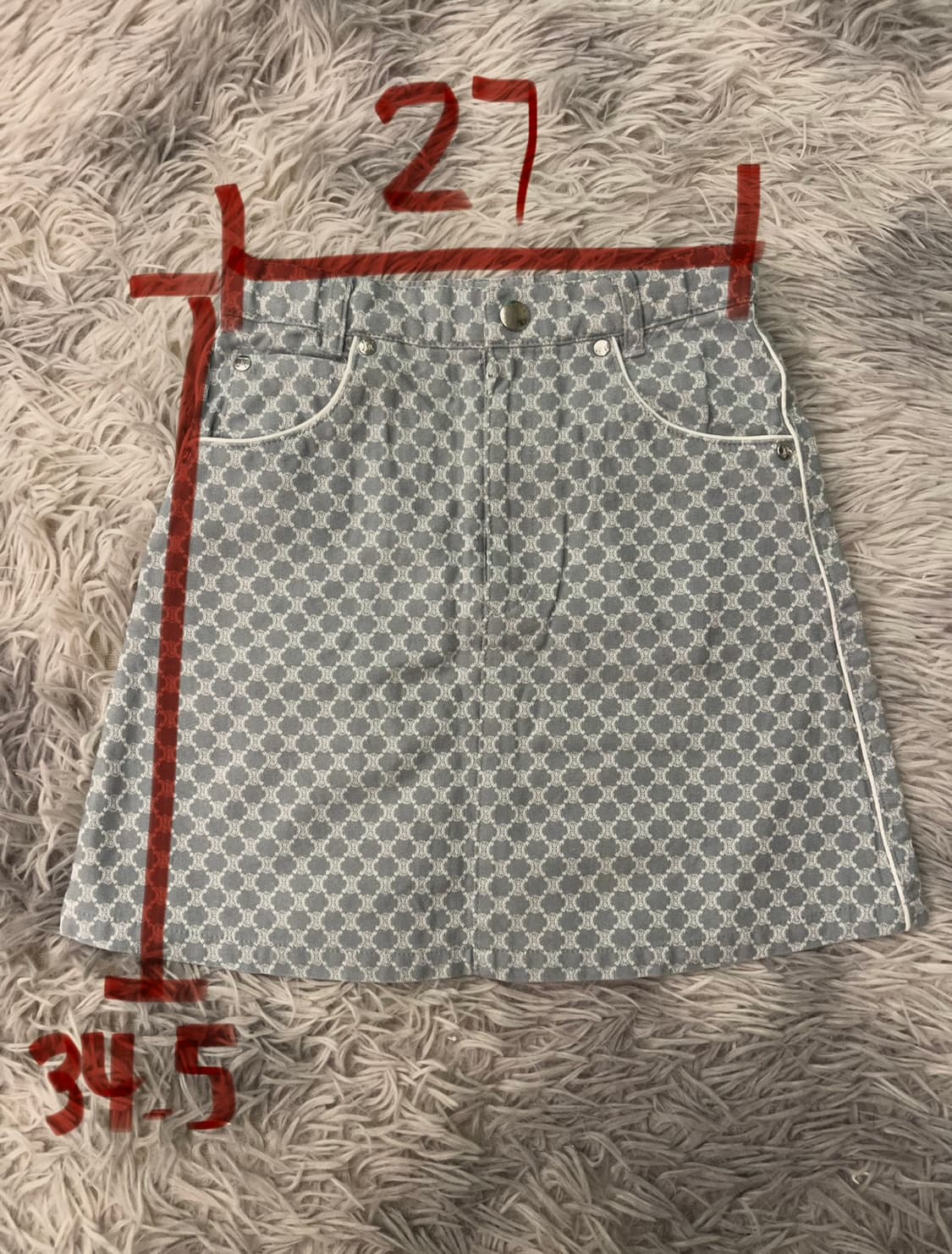 셀린느 키즈 데님 스커트 치마 120 상품이미지2