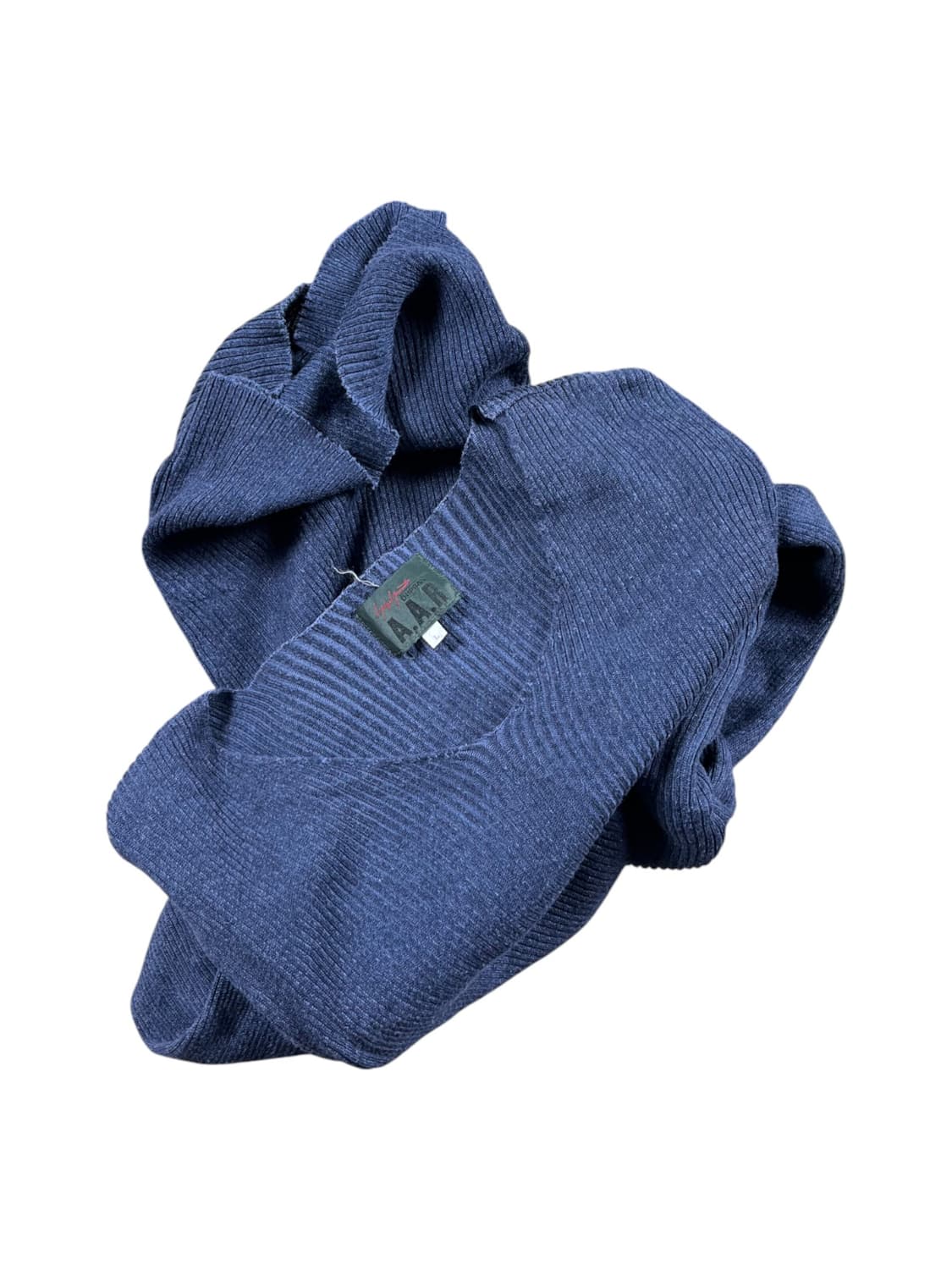 AAR BY YOJI YAMAMOTO 브이넥 블루컬러니트  상품이미지1