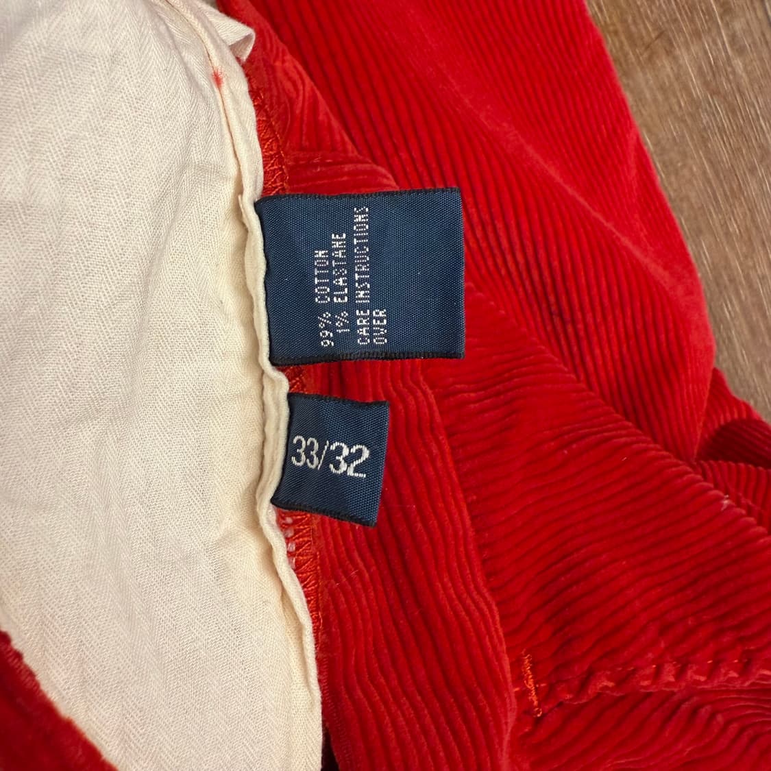 폴로 코듀로이 팬츠 레드 p2009 상품이미지3