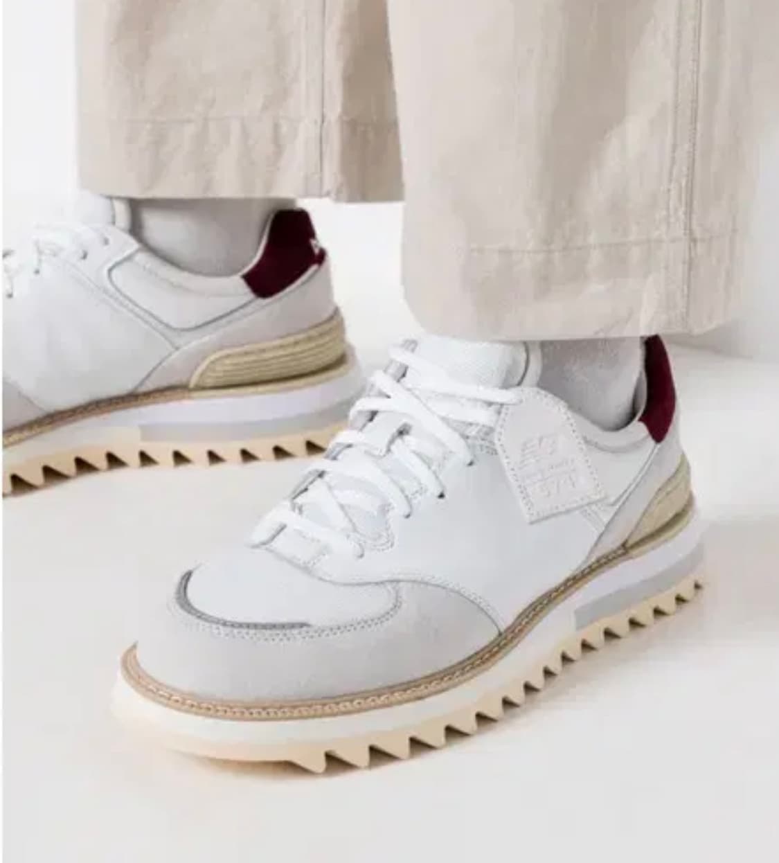 도쿄 디자인 스튜디오 X 뉴발란스 574 화이트 버건디 280  상품이미지2