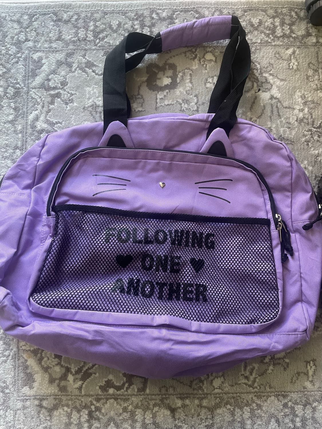 모리걸 빈티지 보부상 고양이 토트백 💜😻 상품이미지2