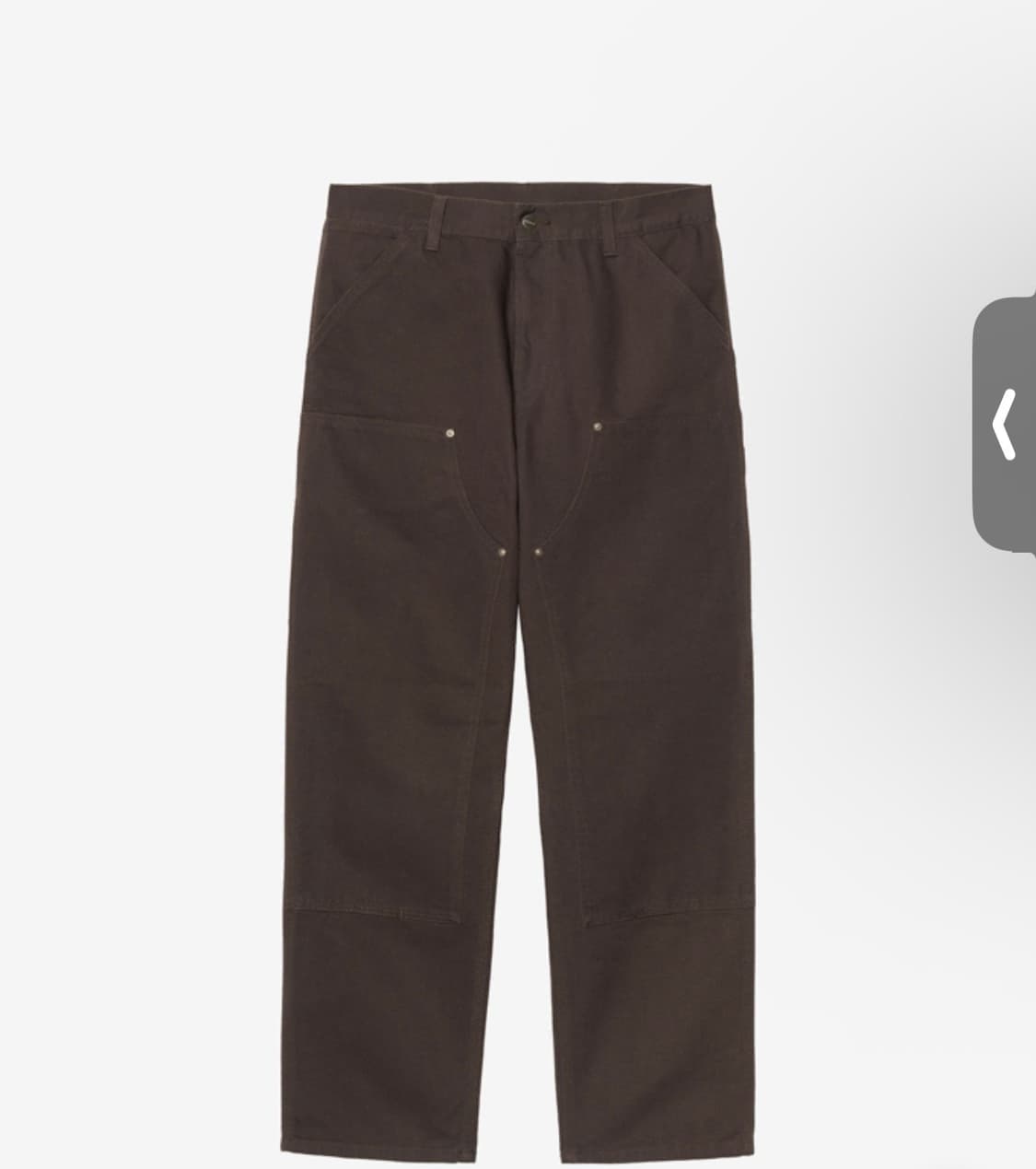 32/32 칼하트윕 더블니 디어본 토바코 스톤 캔버스 상품이미지2