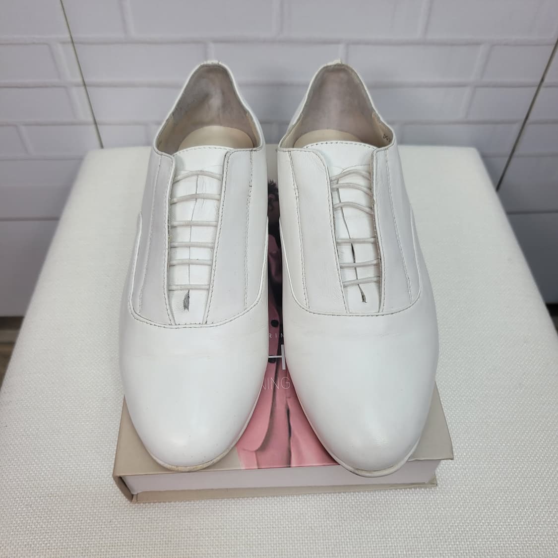 SUECOMMA BONNIE 슈콤마보니 화이트 스니커즈 로퍼 신발 235 상품이미지1