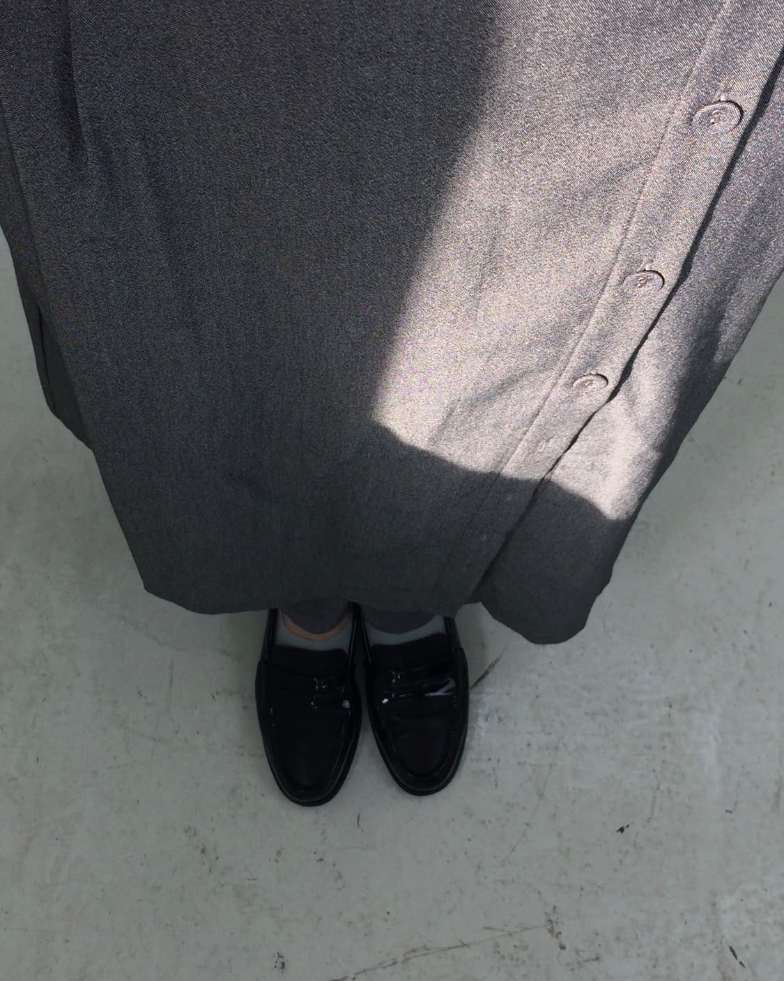 grey button skirtpants 상품이미지5