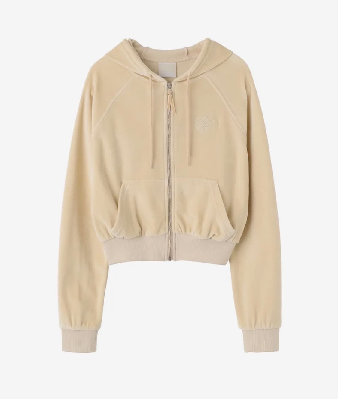 (새상품)스컬프터 벨루어 후드집업 - 버터 상품이미지2