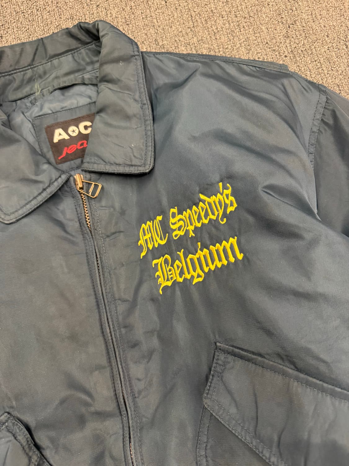 L)American vintage 자수포인트 플라이트 자켓 항공점퍼 상품이미지3