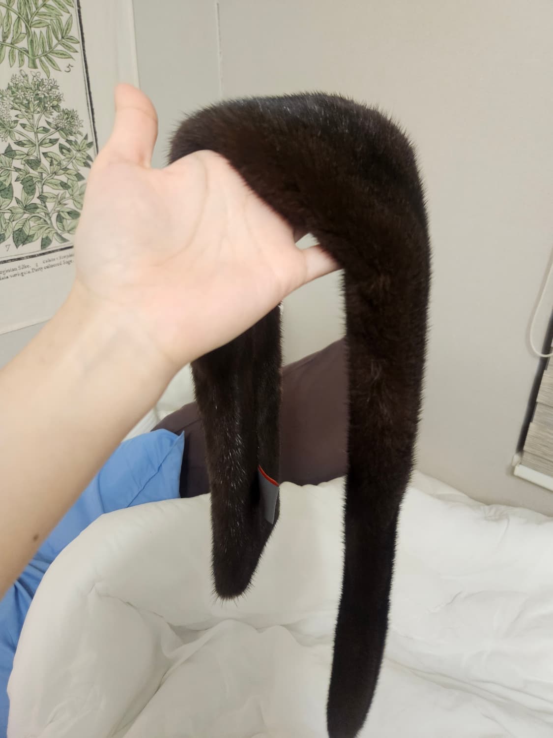 코펜하겐 플래티넘 양면 통밍크 머플러 브라운 상품이미지2