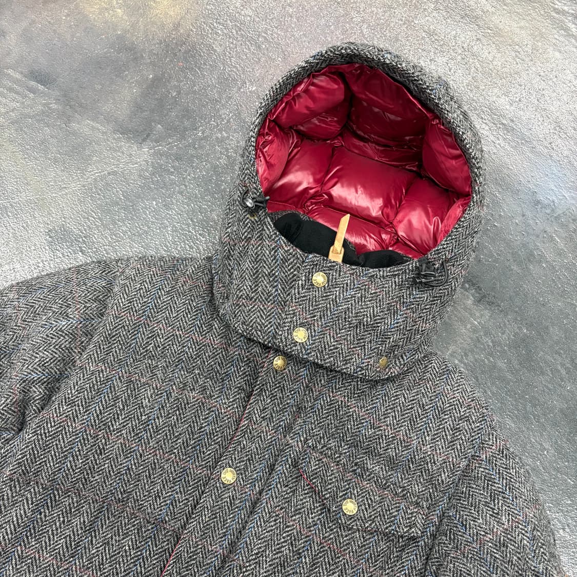 (95)노스페이스 해리스트위드 헤링본 패딩 자켓 상품이미지3