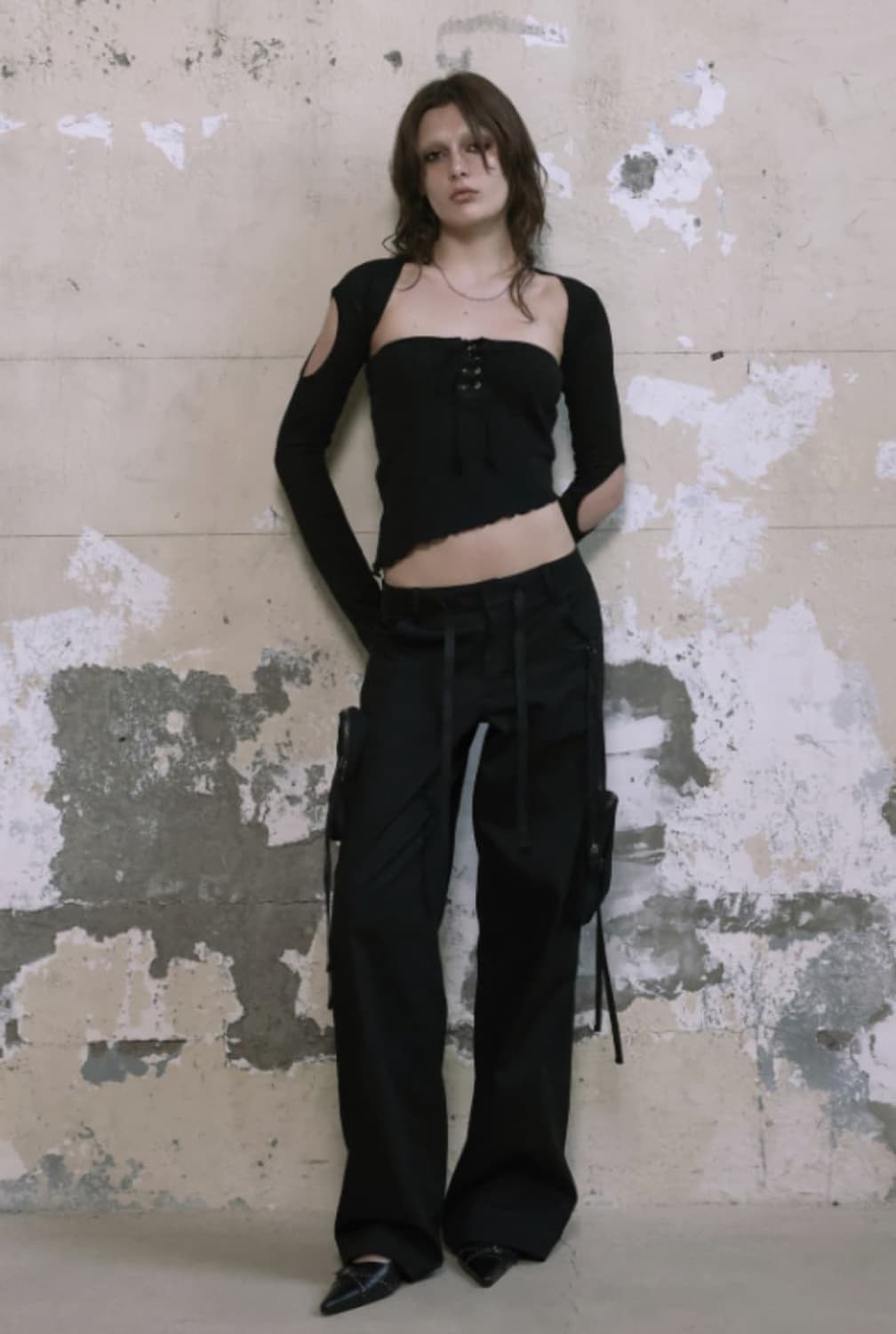 보헤미안서울 슬리브 SLEEVE HOLE BOLERO, BLACK 상품이미지1