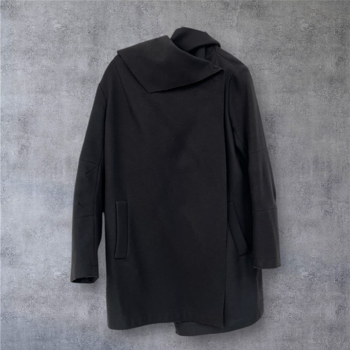 막스앤코 MAX&Co 차콜 울 케이프 코트 34 상품이미지2