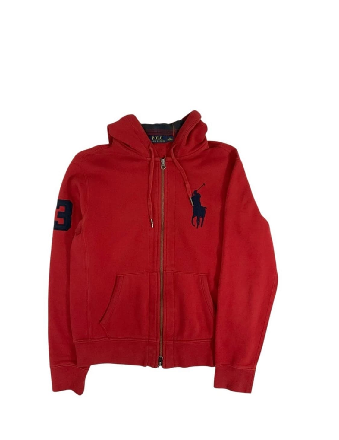 폴로 빅포니 체크 후드집업 상품이미지1