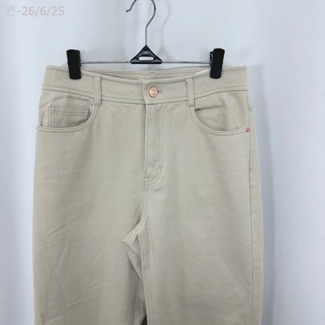 써스데이아일랜드 여자 와이드 면100% 면바지 65 (S) 상품이미지2