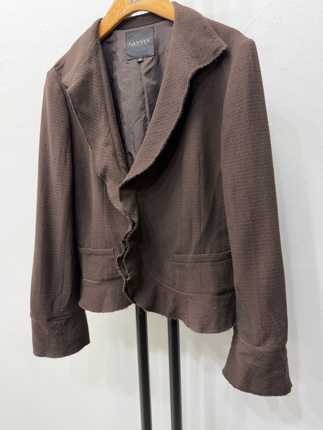 정품) LANVIN 랑방 브라운 자켓 40사이즈  상품이미지3