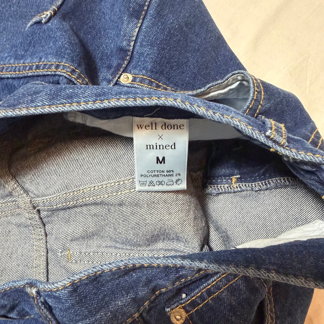 웰던 케이블 워싱 데님 팬츠 상품이미지3