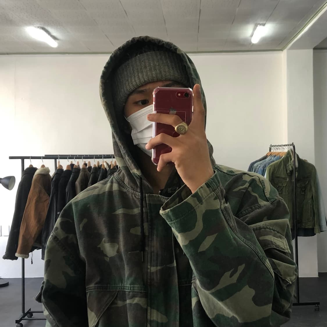 나이키 그레이 로고 비니 상품이미지3