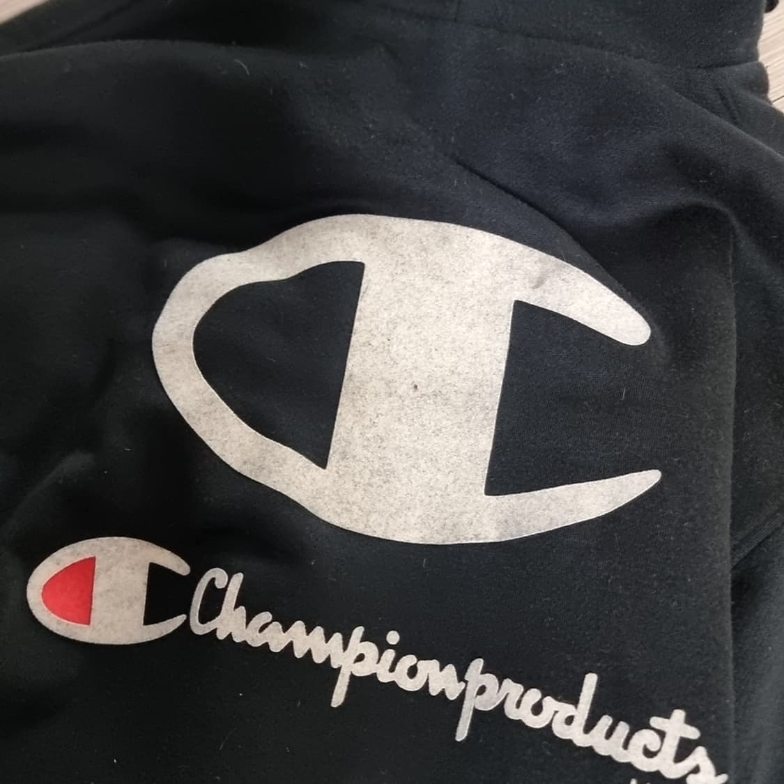 일본제 빈티지 챔피온usa 후드 롱 집업 블랙(100-105) 상품이미지6