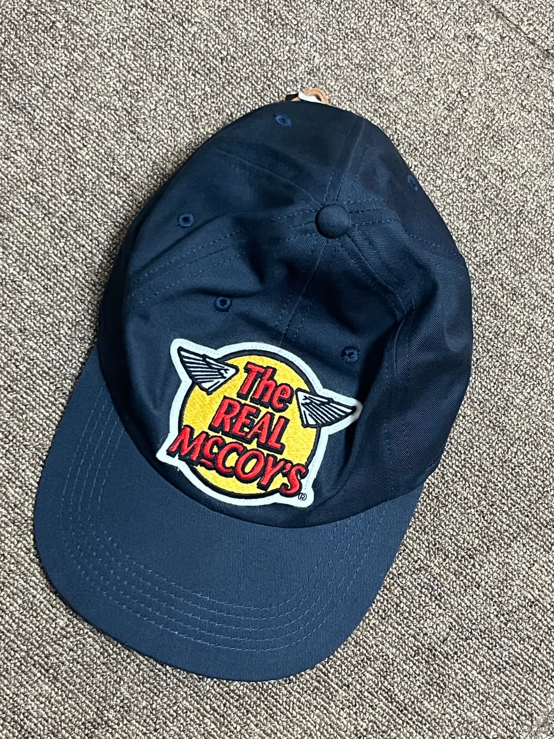 THE REAL McCOY'S LOGO BASEBALL CAP NAVY 상품이미지1
