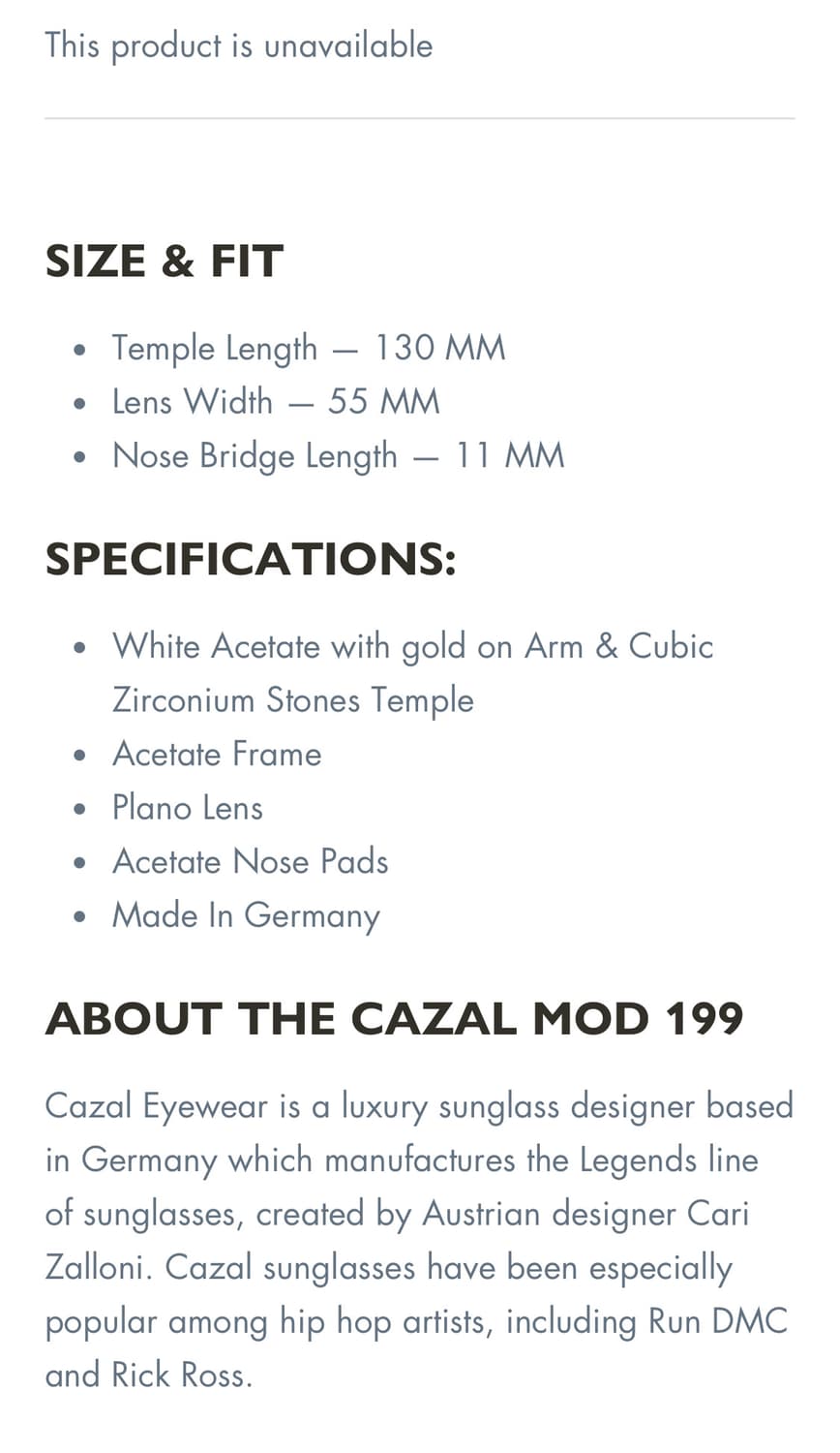 카잘 CAZAL 199 COL 616 빈티지 안경 상품이미지3