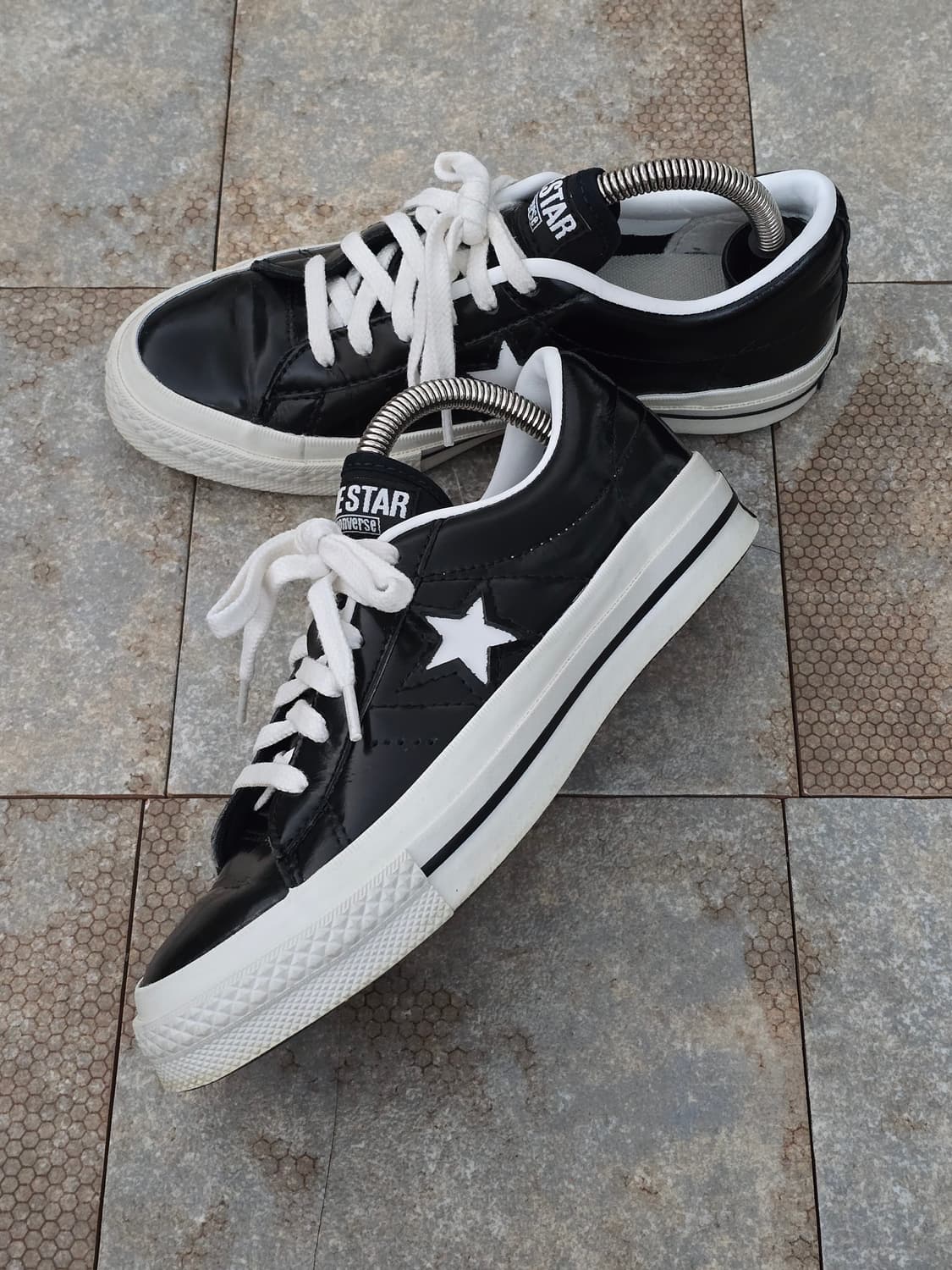 (220)컨버스 원스타 한별 블랙 로우  상품이미지3