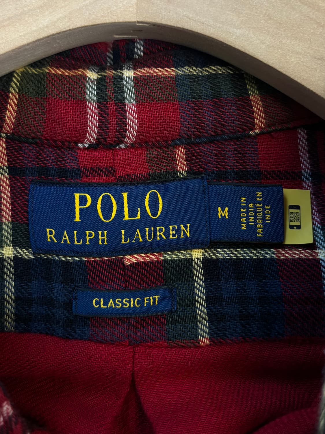 Polo 폴로 랄프로렌 QR신형 커스텀핏 플란넬 체크 셔츠  상품이미지7