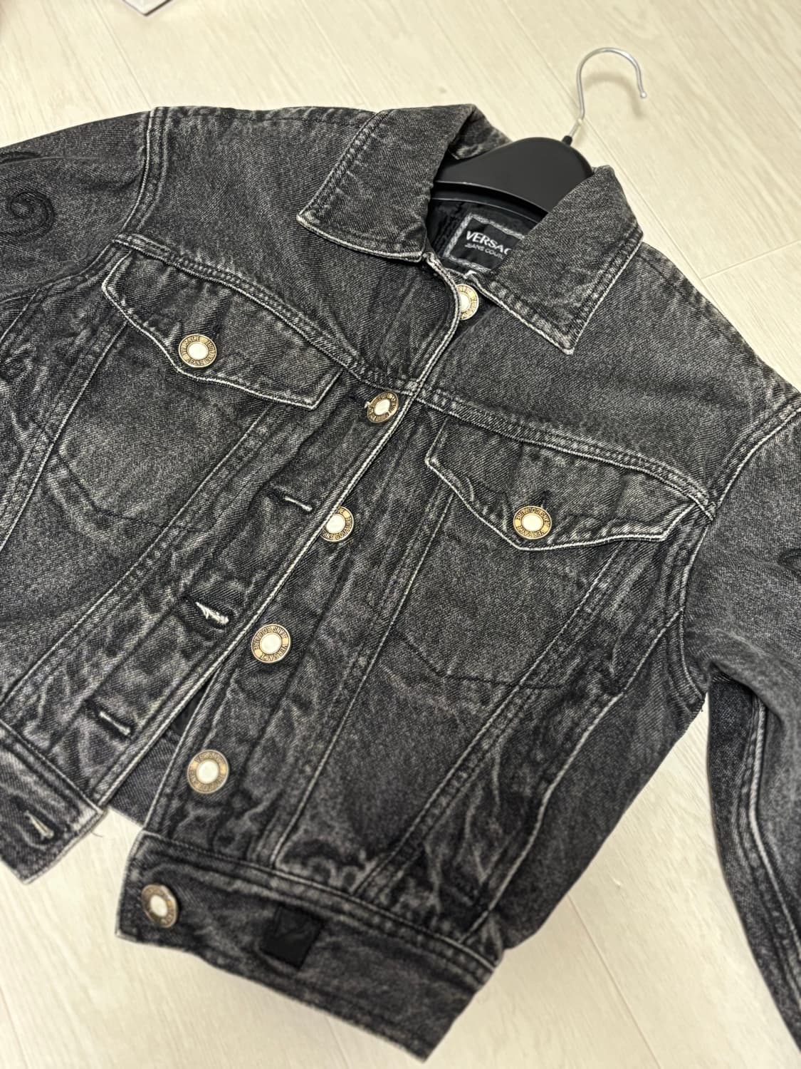 베르사체 빈티지 블랙 워싱자켓  상품이미지3