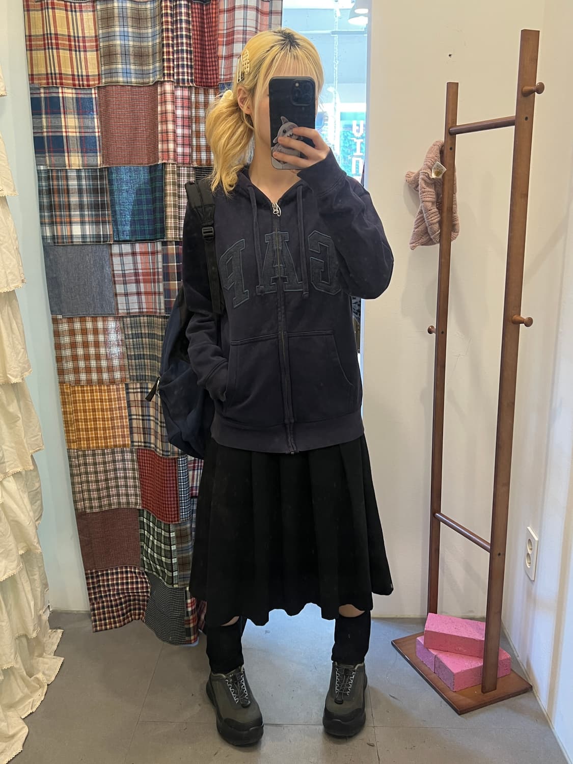 갭 네이비 후드집업 상품이미지6