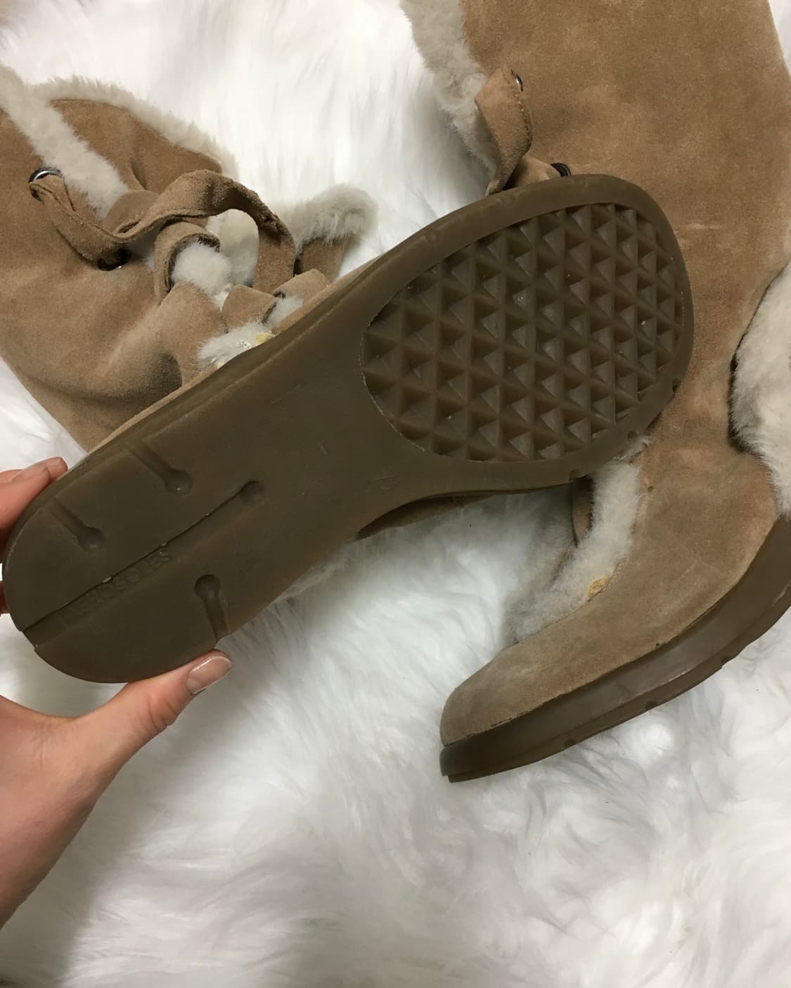 beige fur boots 235-240 상품이미지3