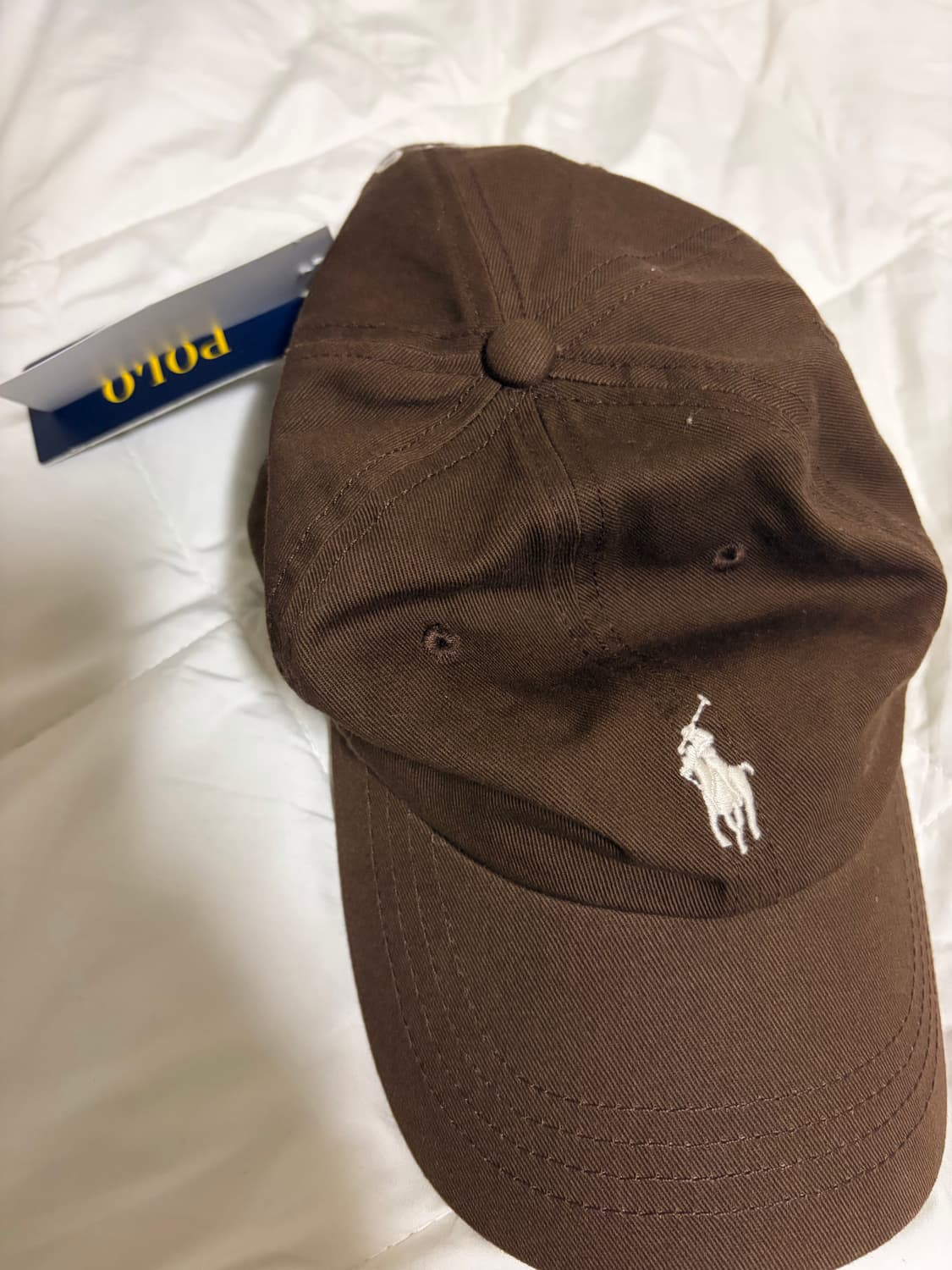 폴로 로고 캡 브라운 상품이미지1