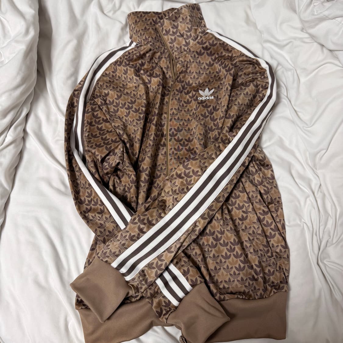 아디다스 희귀 트랙탑 져지 브라운 골드 대대장 갸루 상품이미지2