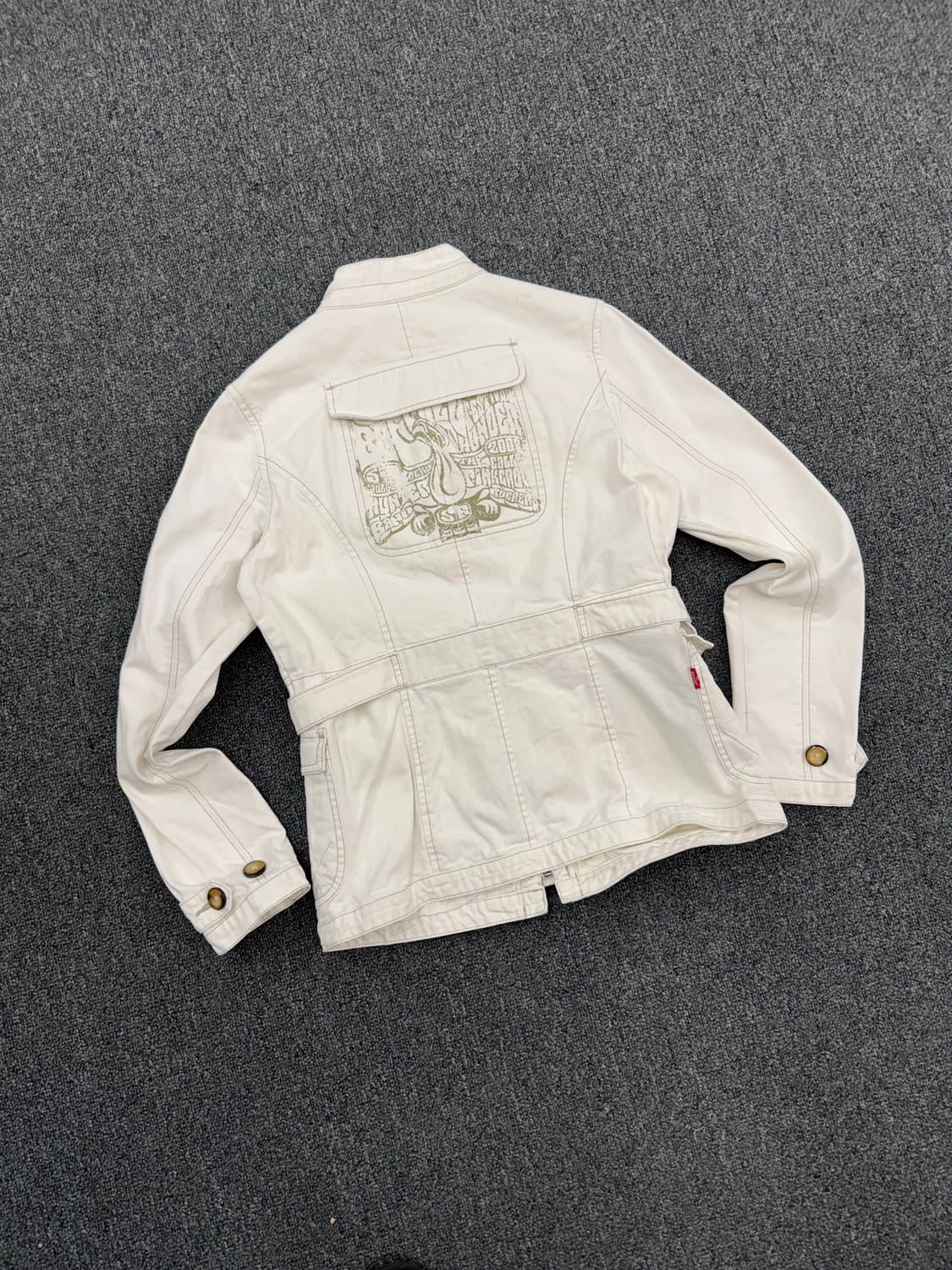 OS)리바이스 빈티지 여성 크림 코튼 자켓 상품이미지5