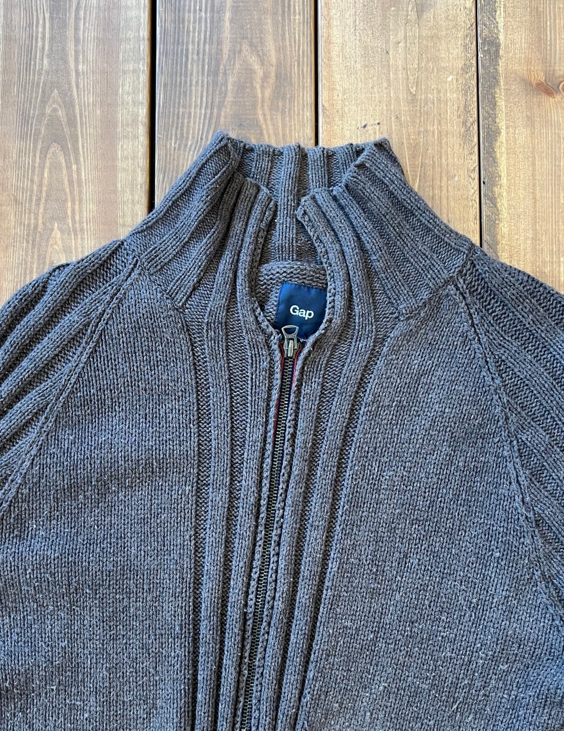 Gap 초코 브라운 니트 집업 상품이미지9