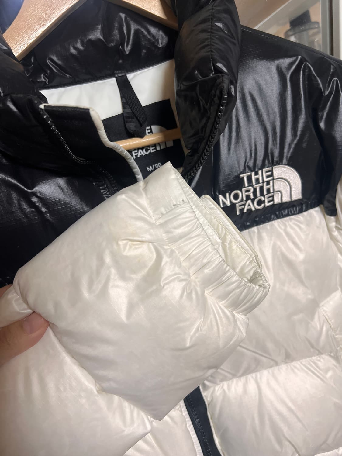 노스페이스 크롭 눕시 화이트 m 상품이미지5