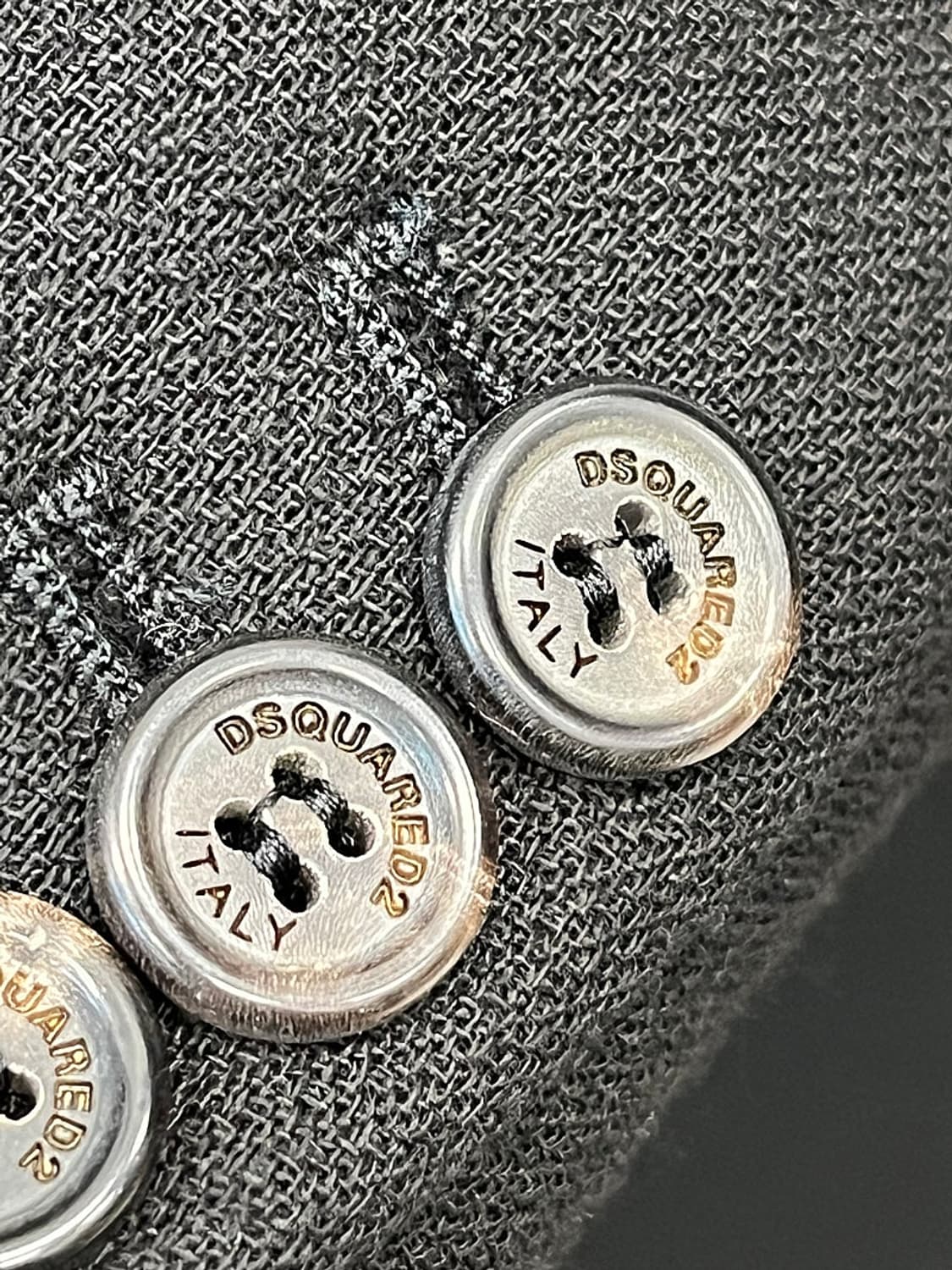 105) 디스퀘어드 블랙 싱글 울코트  상품이미지6