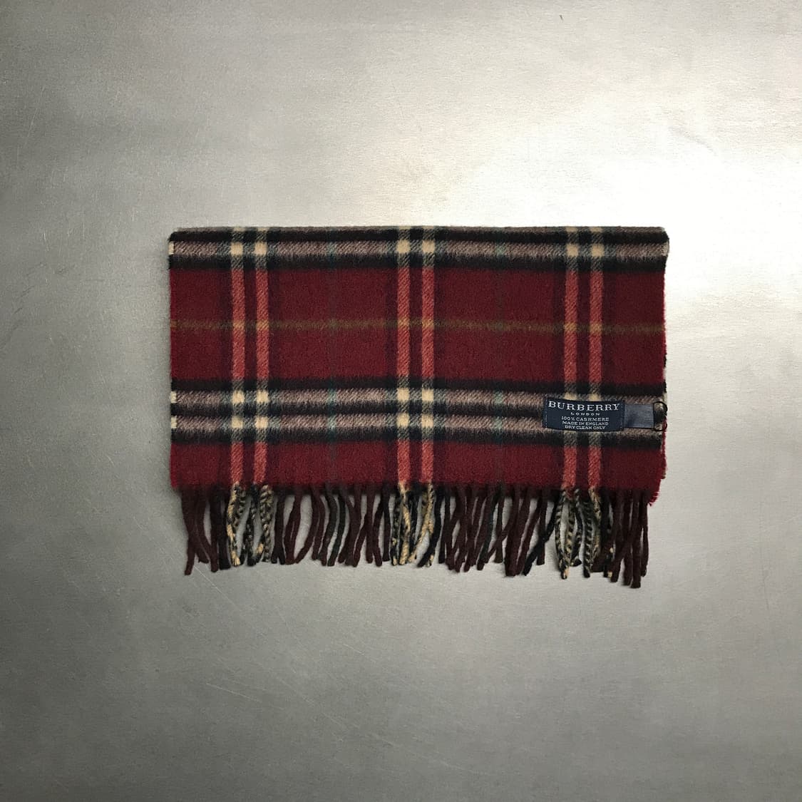 버버리 정품 캐시미어 머플러 레드 상품이미지2