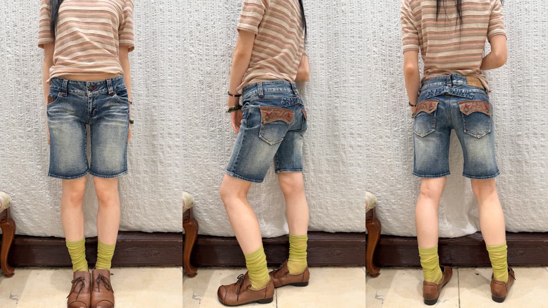 Vintage mood midi denim pants 상품이미지5