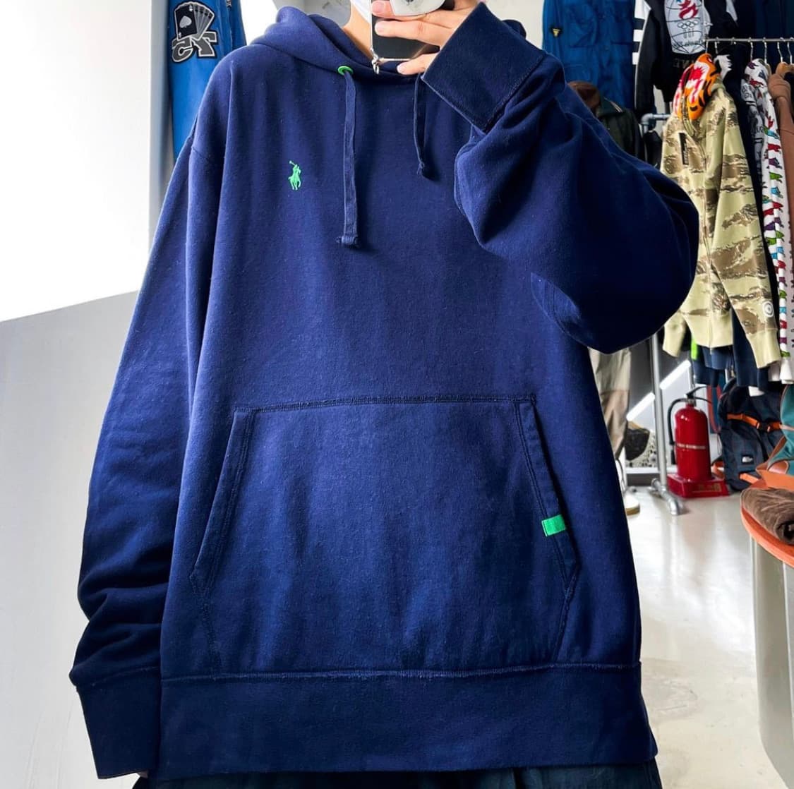 폴로 랄프로렌 신형 포니 블루 네이비 스웻 후드티 상품이미지1