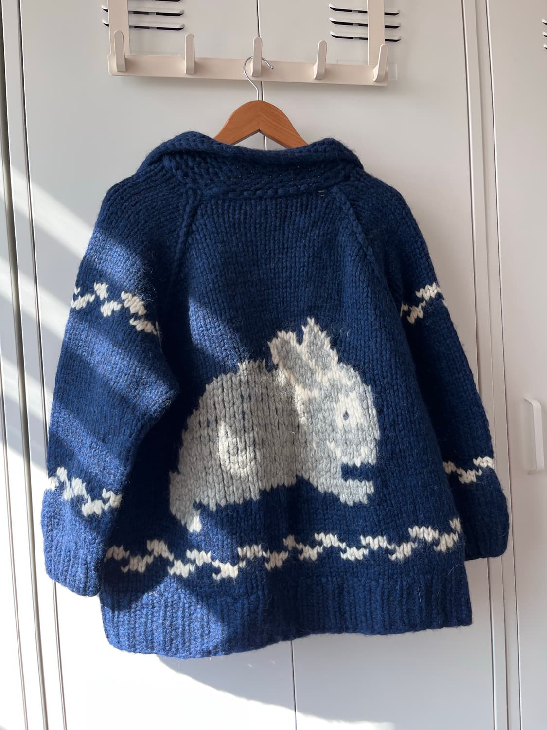 Vintage 눈꽃 토끼 헤비울니트 리얼 코위찬 상품이미지9