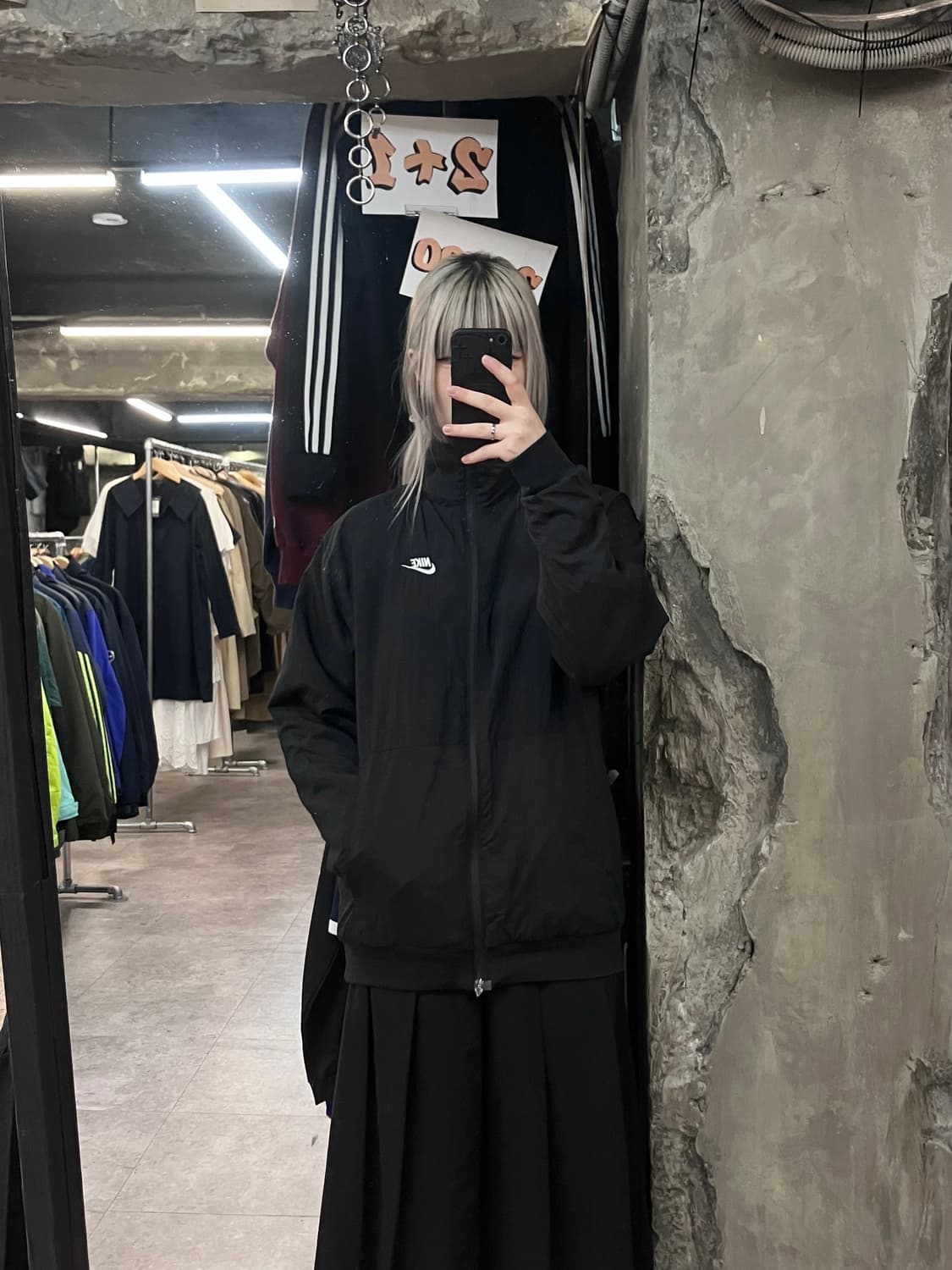 나이키 리버시블 후리스 점퍼 블랙 M  #csz3709 상품이미지2