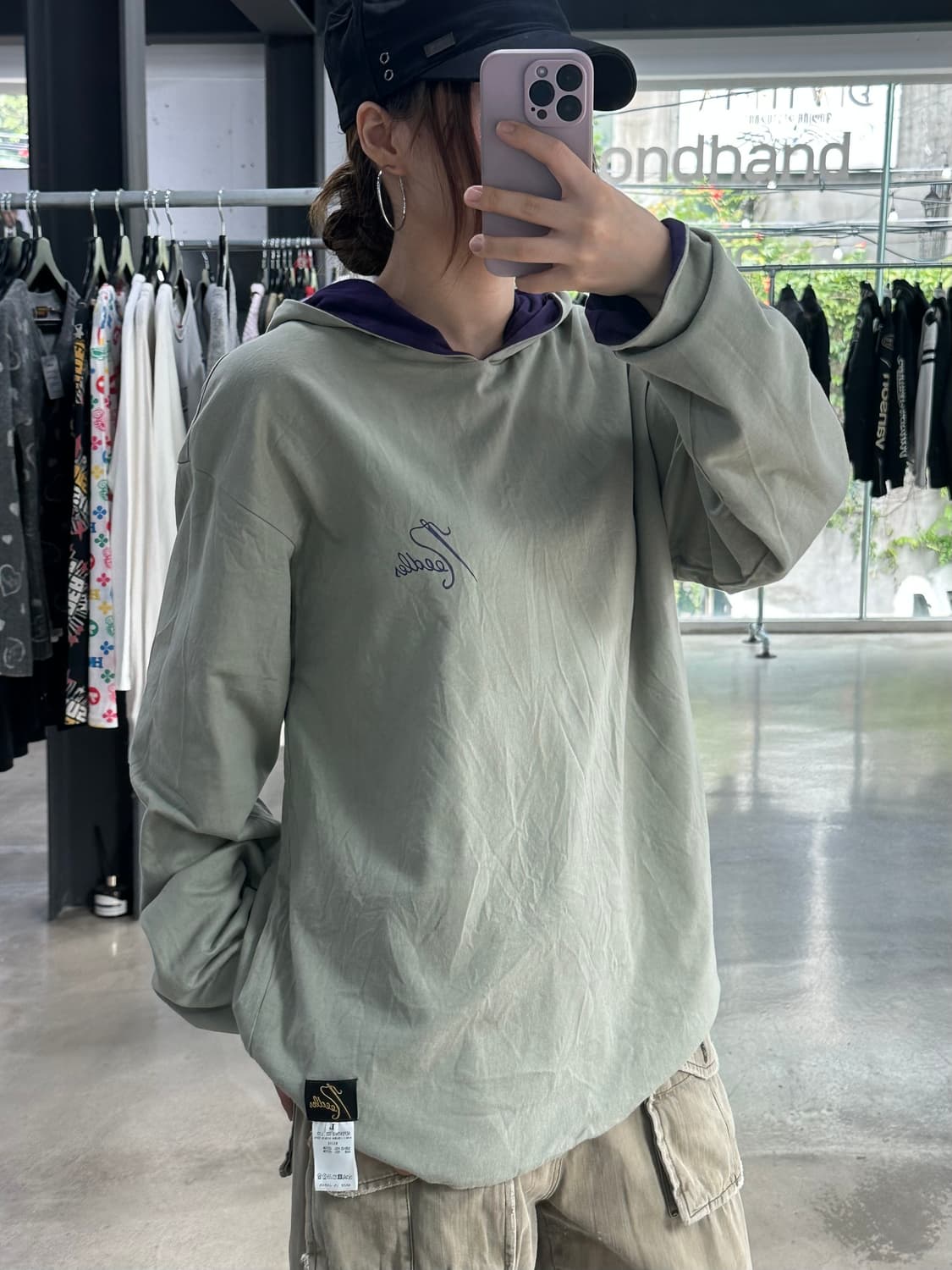니들스 L/S 리버시블 후드티셔츠  상품이미지2