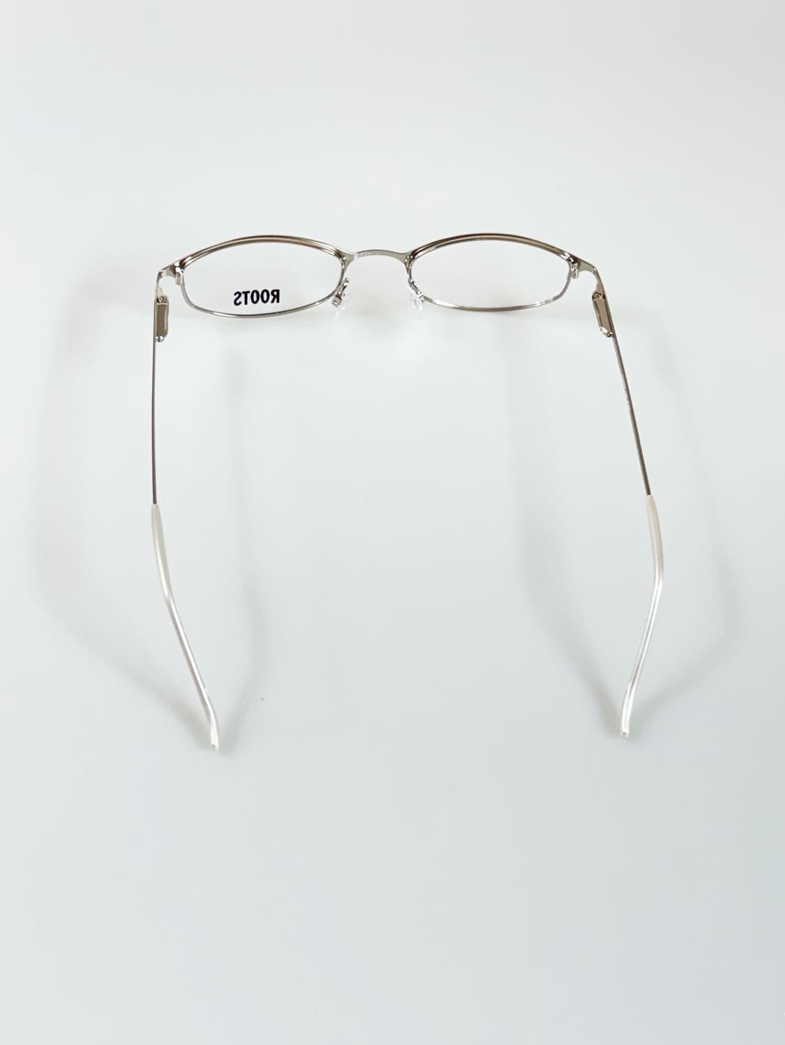 90s ROOTS 실버 메탈 슬림 오벌 프레임 빈티지 안경 상품이미지5