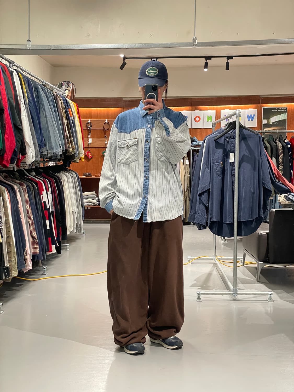 빈티지 데님 웨스턴 셔츠 상품이미지3